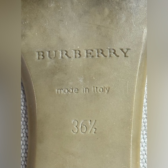 Burberry Buckle Canvas Kitty Heels - Picture 10 of 11
